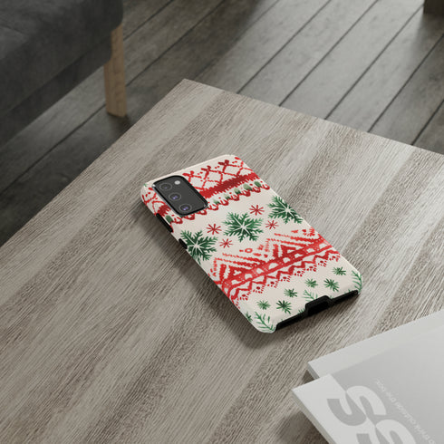 Watercolor Study of Christmas Patterns - Impact Resistant Phone Case